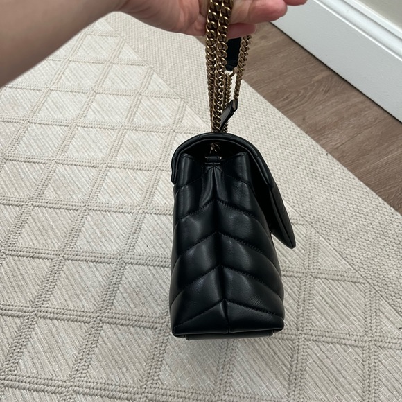 SAINT LAURENT Matelasse Calfskin LouLou Chain Small Crossbody Bag - Picture 12 of 16